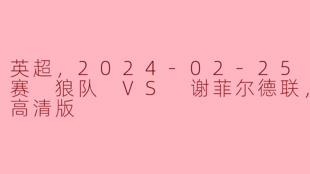 2024年2月25日的英超联赛中，狼队对阵谢菲尔德联的比赛情况如何？